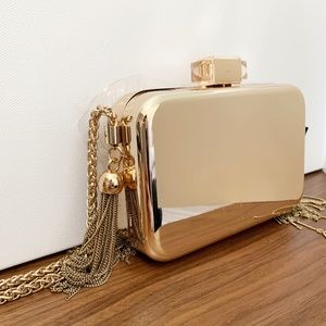 Zara Gold Clutch